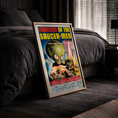 Invasion of the Saucer-Men 1957 Vintage Science Fiction Movie Poster