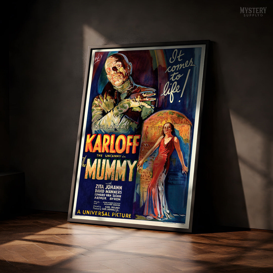 The Mummy 1932 Vintage Horror Monster Movie Poster