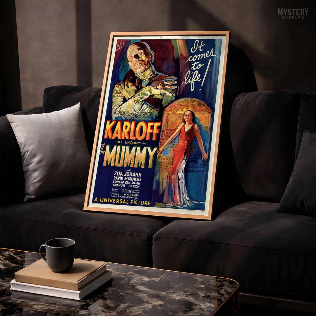 The Mummy 1932 Vintage Horror Monster Movie Poster