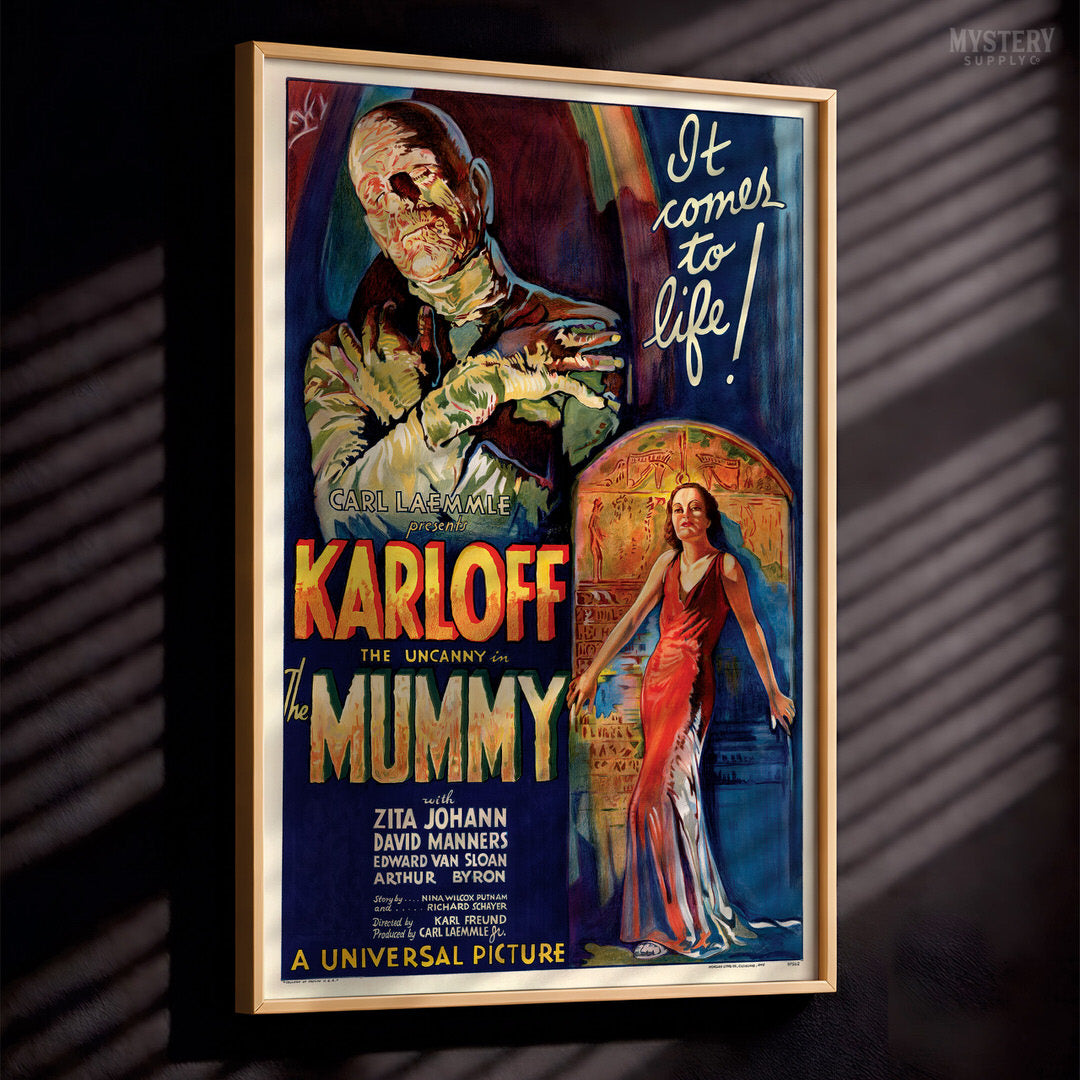 The Mummy 1932 Vintage Horror Monster Movie Poster