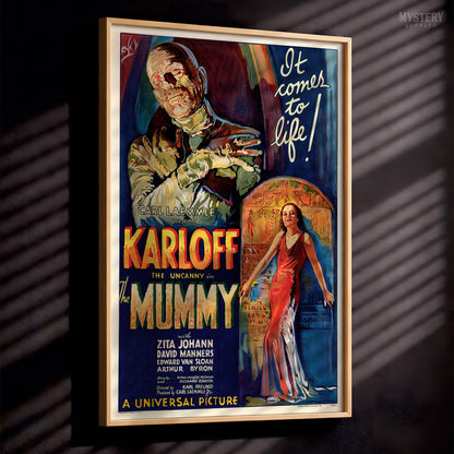 The Mummy 1932 Vintage Horror Monster Movie Poster