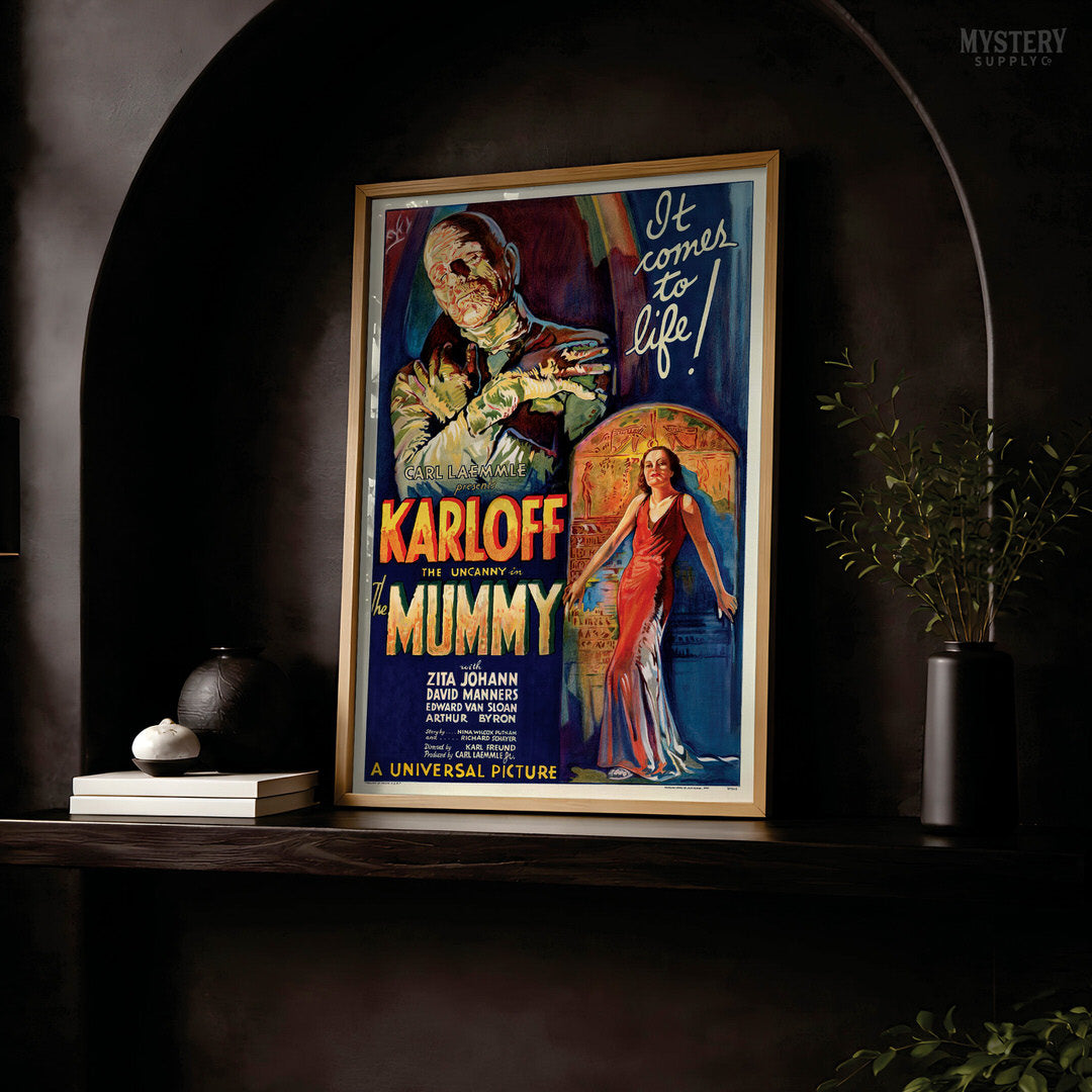 The Mummy 1932 Vintage Horror Monster Movie Poster
