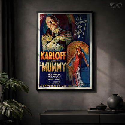 The Mummy 1932 Vintage Horror Monster Movie Poster