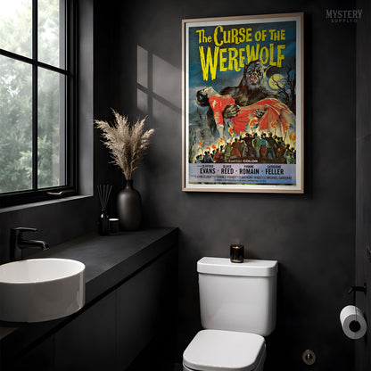 The Curse of the Werewolf 1961 Vintage Horror Monster Movie Poster