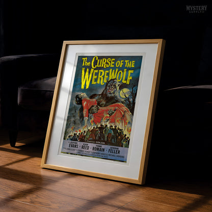The Curse of the Werewolf 1961 Vintage Horror Monster Movie Poster