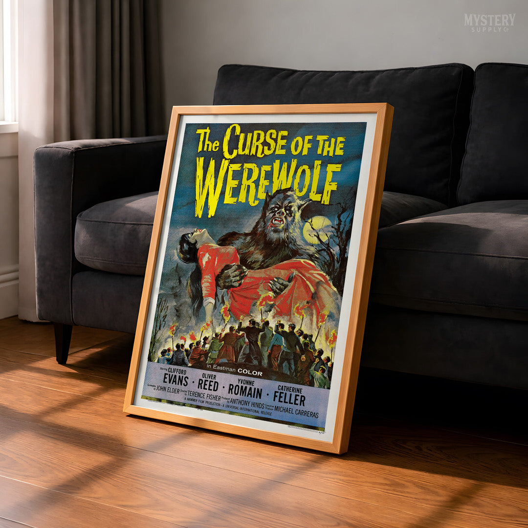 The Curse of the Werewolf 1961 Vintage Horror Monster Movie Poster