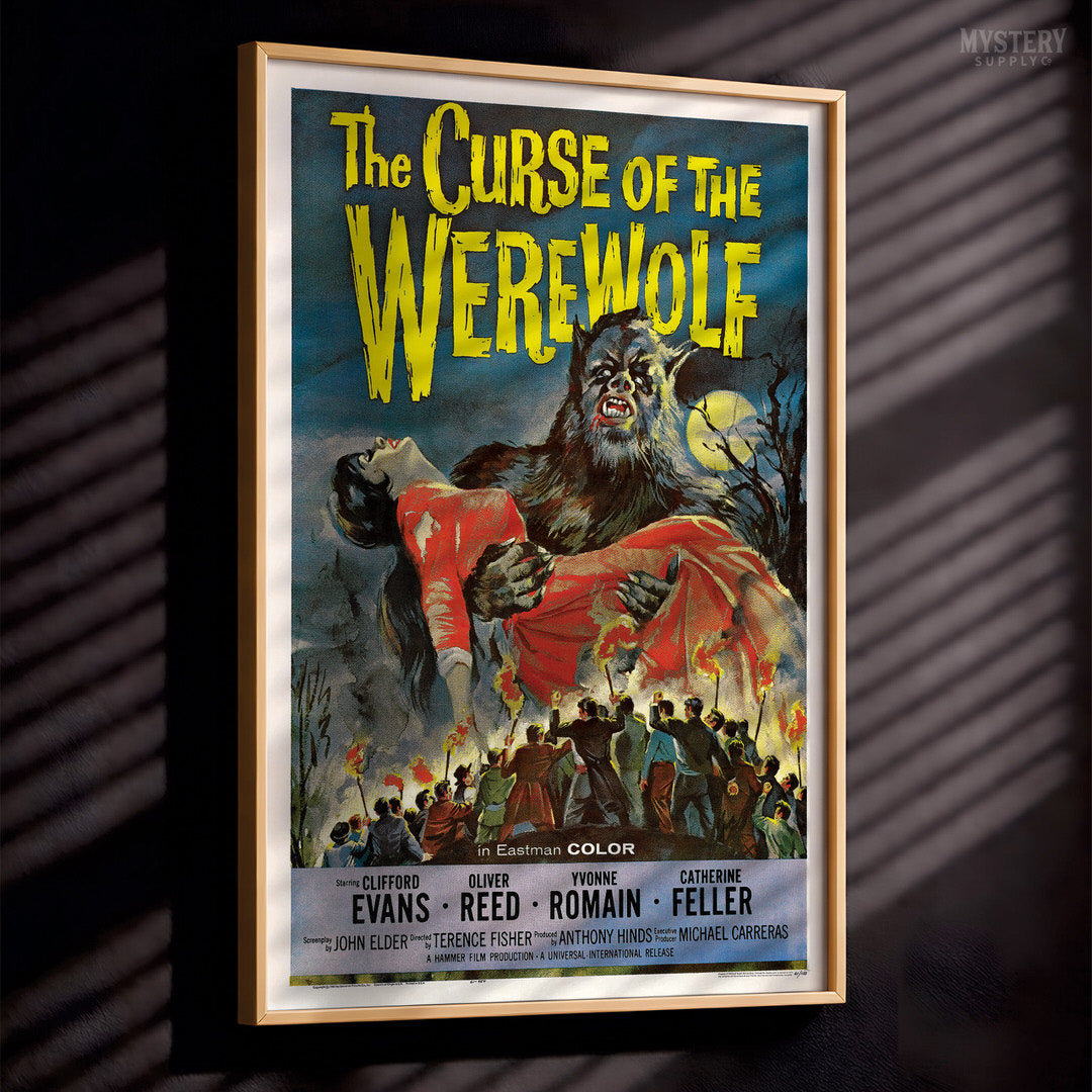 The Curse of the Werewolf 1961 Vintage Horror Monster Movie Poster