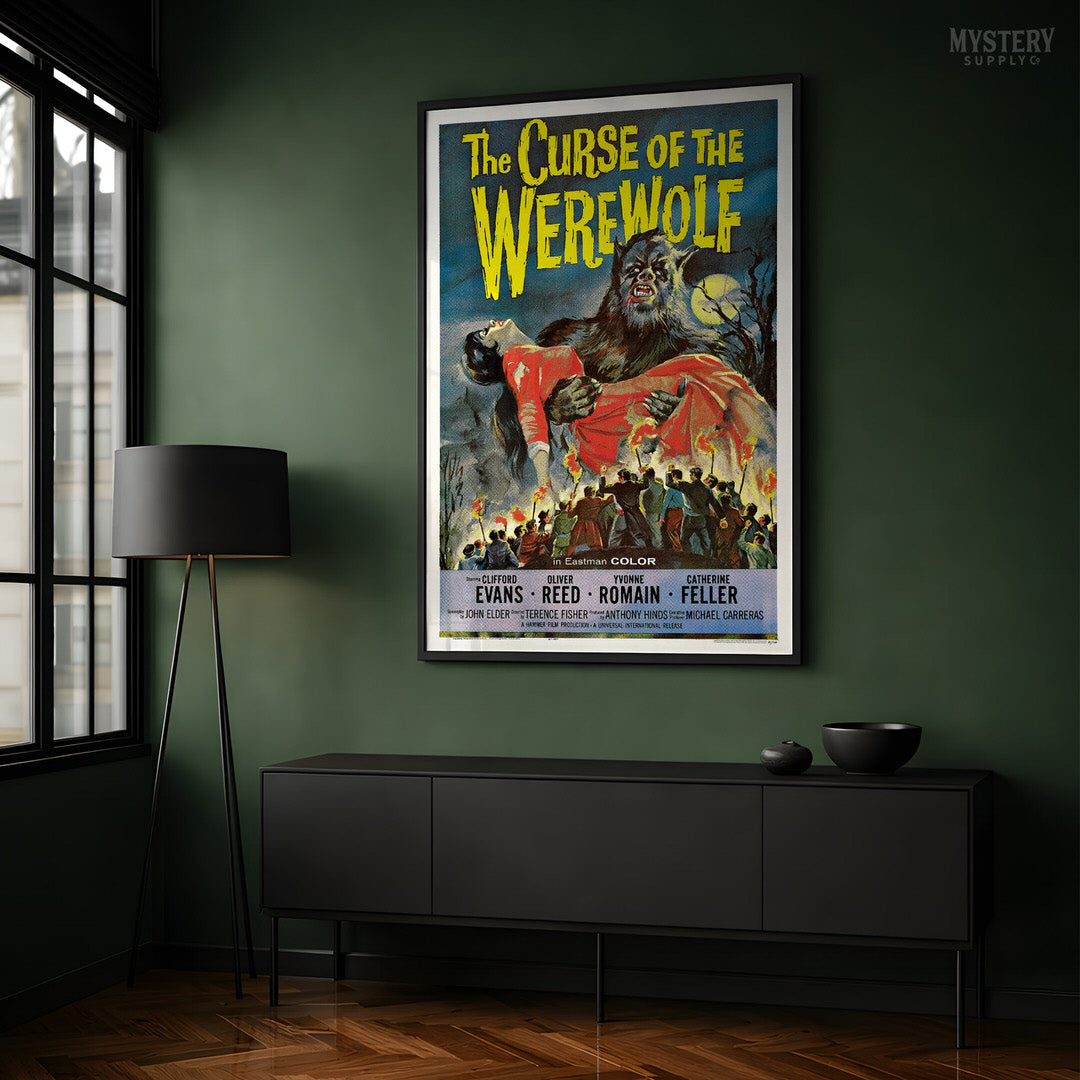 The Curse of the Werewolf 1961 Vintage Horror Monster Movie Poster