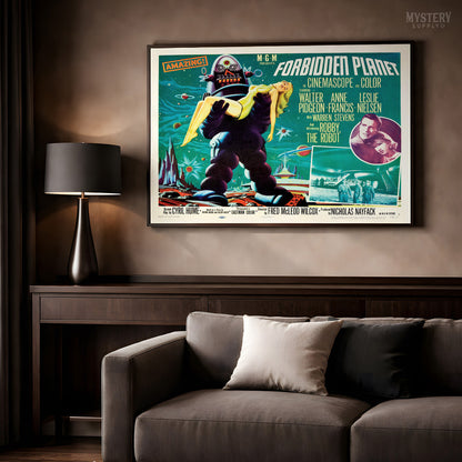 Forbidden Planet 1956 Vintage Science Fiction Movie Poster