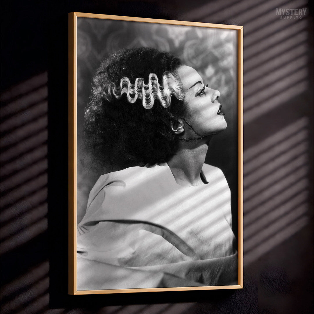 Bride of Frankenstein Profile 1935 Vintage Horror Movie Monster Photo