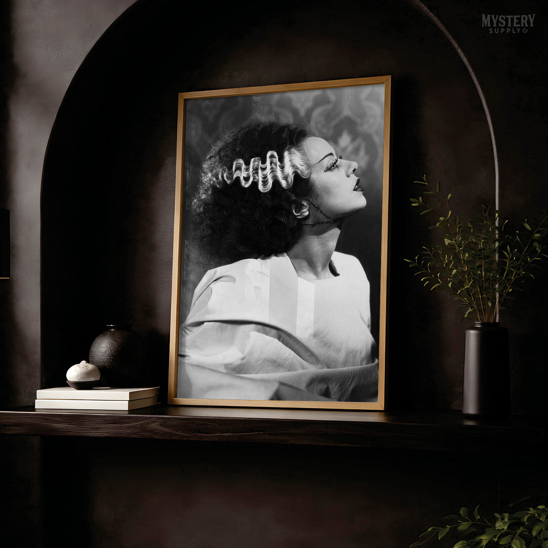 Bride of Frankenstein Profile 1935 Vintage Horror Movie Monster Photo