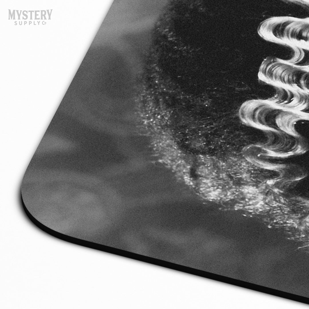 Bride of Frankenstein 1935 Vintage Horror Movie Monster Black and White Elsa Lanchester Profile mousepad office decor desk accessories from Mystery Supply Co. @mysterysupplyco