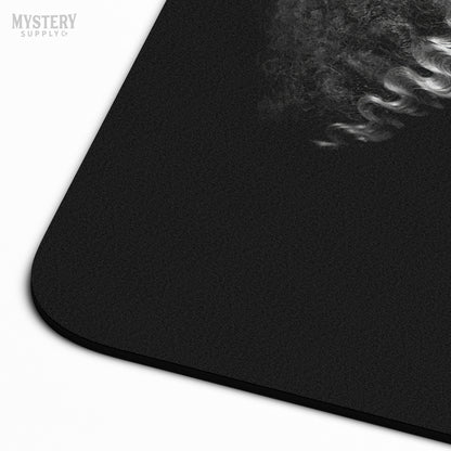 Bride of Frankenstein 1935 Vintage Horror Movie Monster Black and White Makeup Lipstick Behind the Scenes Photo reproduction mousepad from Mystery Supply Co. @mysterysupplyco