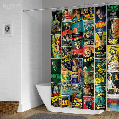 Classic Horror Posters Shower Curtain
