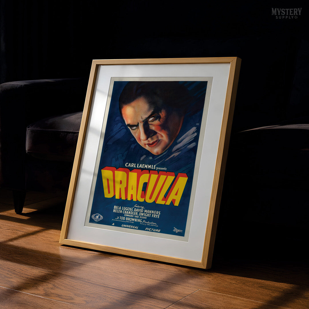 Dracula 1931 Vintage Horror Vampire Monster Movie Poster