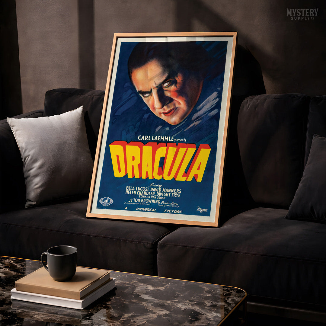 Dracula 1931 Vintage Horror Vampire Monster Movie Poster