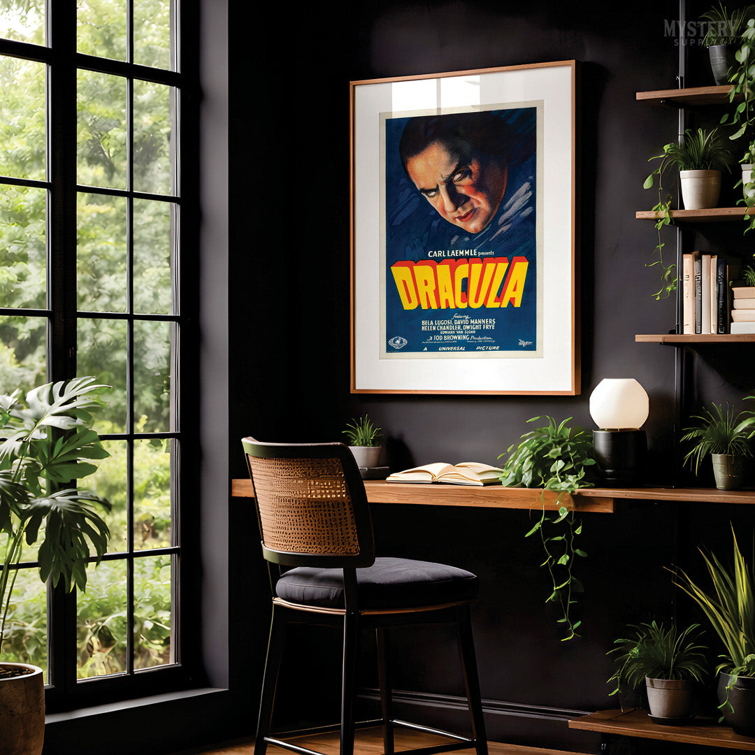 Dracula 1931 Vintage Horror Vampire Monster Movie Poster