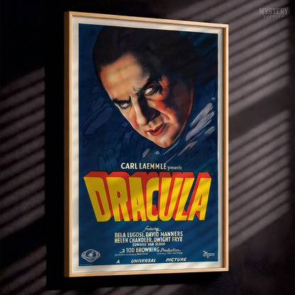 Dracula 1931 Vintage Horror Vampire Monster Movie Poster