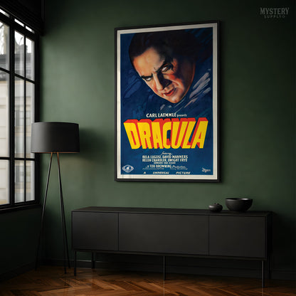 Dracula 1931 Vintage Horror Vampire Monster Movie Poster