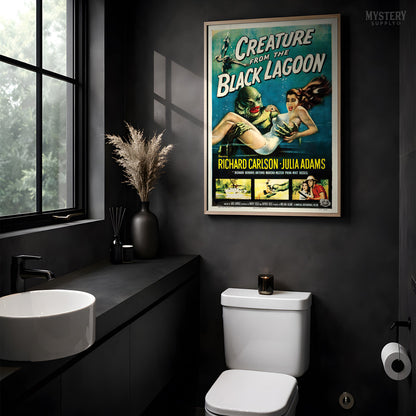 Creature from the Black Lagoon 1954 Vintage Horror Monster Movie Poster