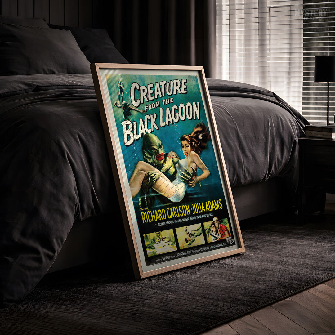 Creature from the Black Lagoon 1954 Vintage Horror Monster Movie Poster