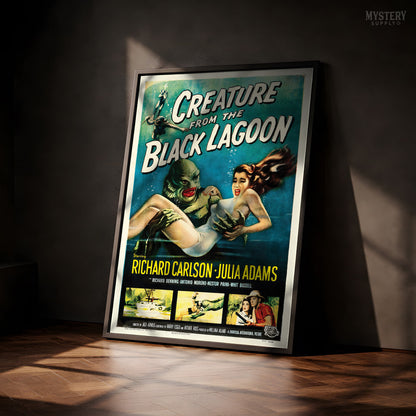 Creature from the Black Lagoon 1954 Vintage Horror Monster Movie Poster