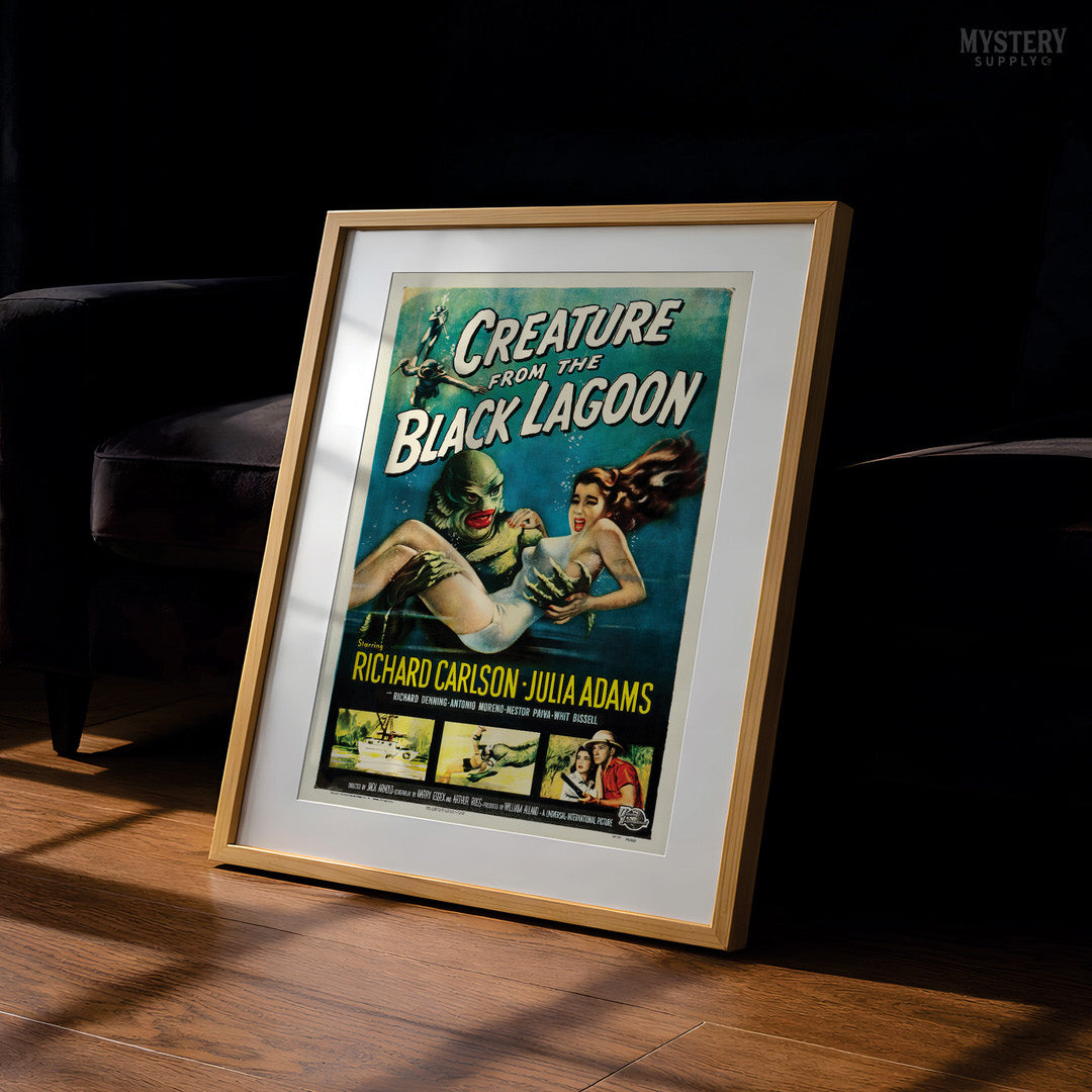 Creature from the Black Lagoon 1954 Vintage Horror Monster Movie Poster