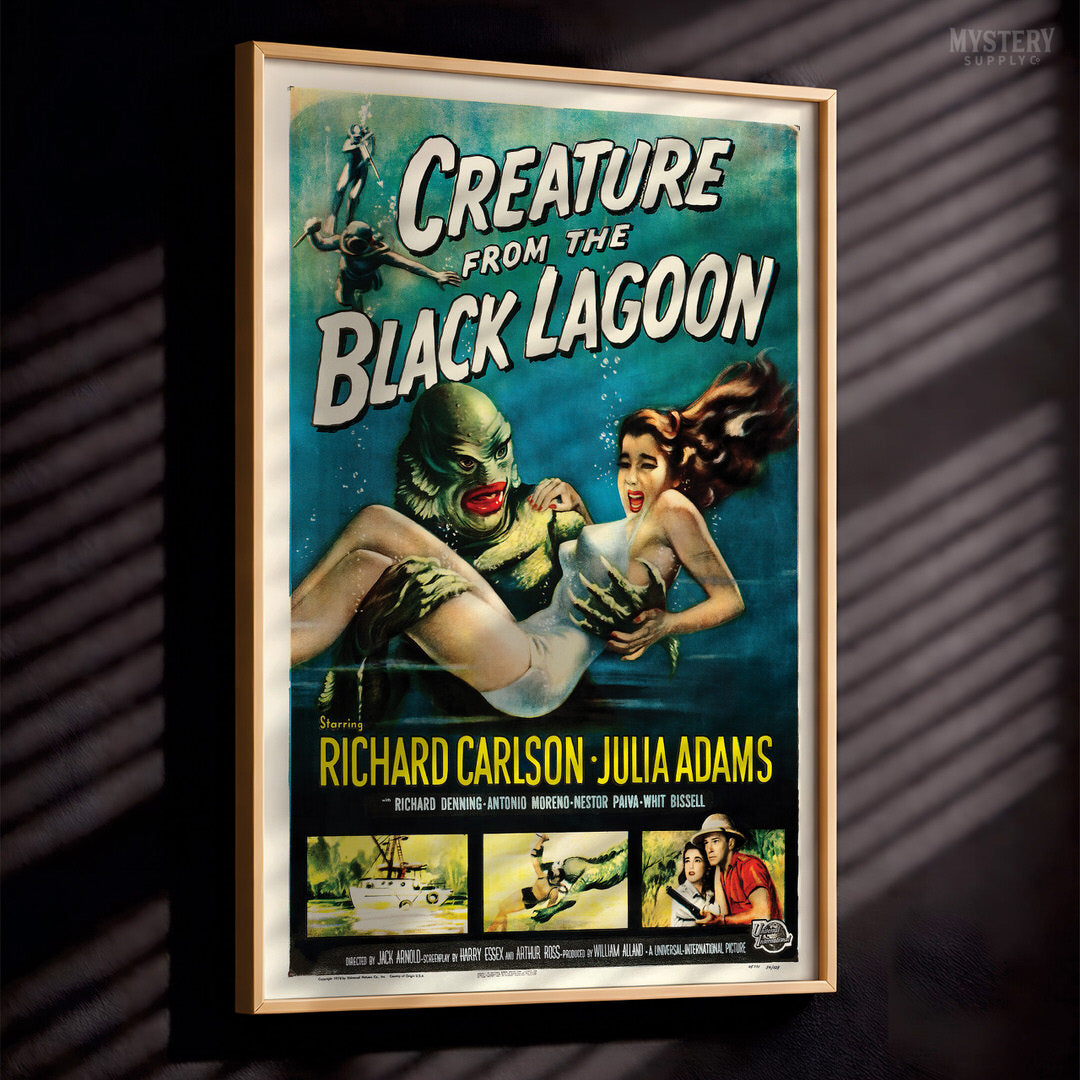 Creature from the Black Lagoon 1954 Vintage Horror Monster Movie Poster