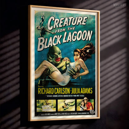 Creature from the Black Lagoon 1954 Vintage Horror Monster Movie Poster