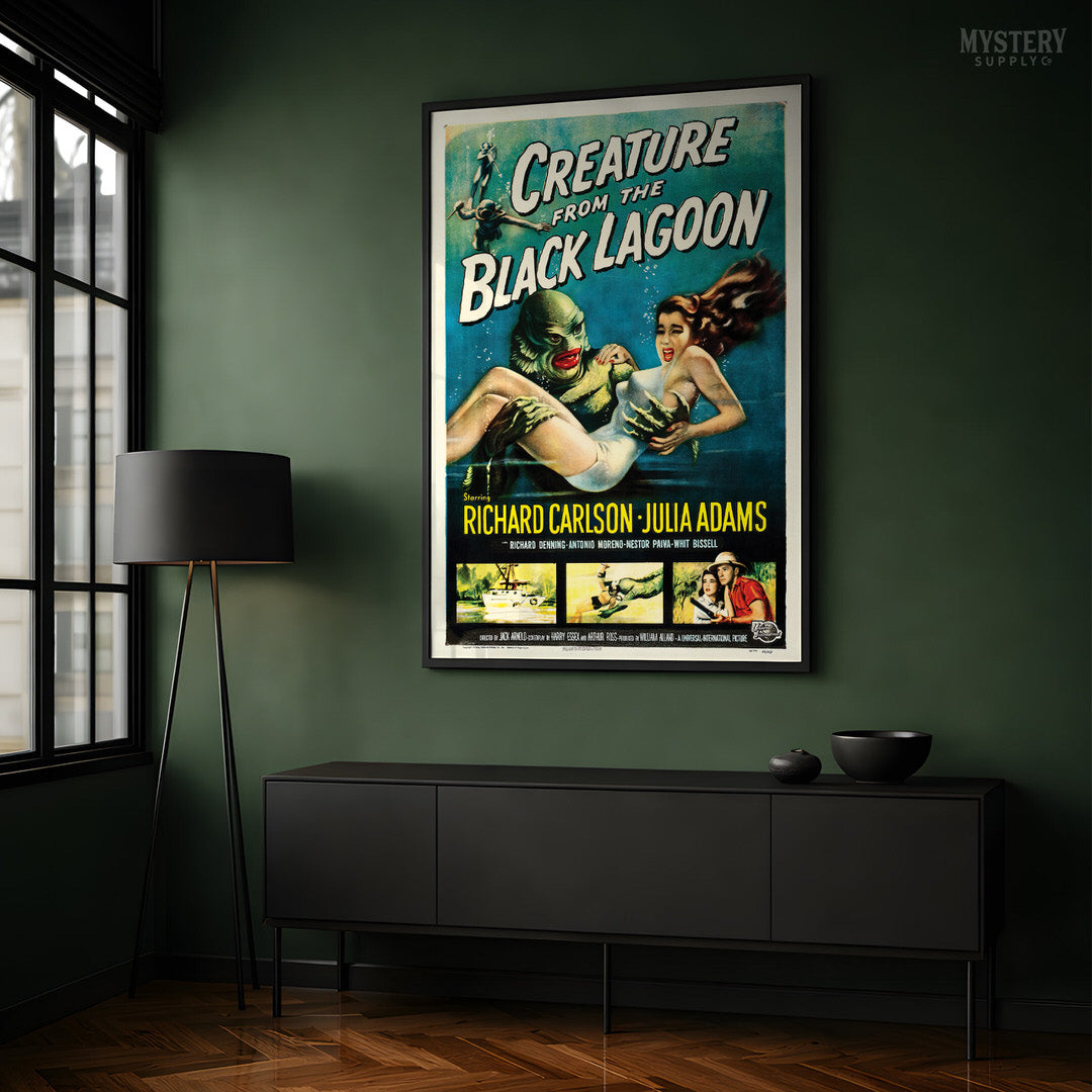 Creature from the Black Lagoon 1954 Vintage Horror Monster Movie Poster