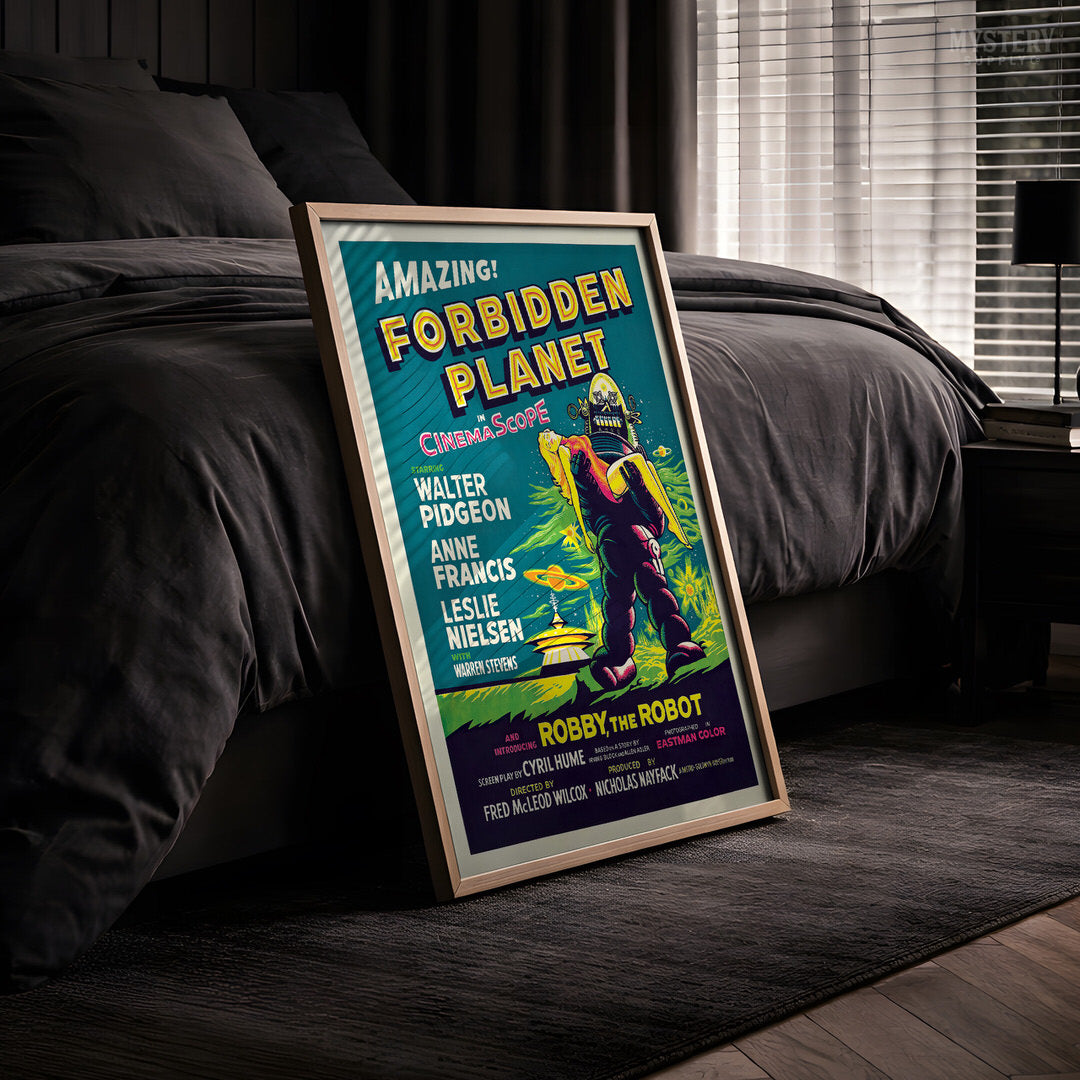 Forbidden Planet 1956 Vintage Science Fiction Movie Poster