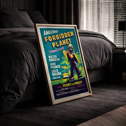 Forbidden Planet 1956 Vintage Science Fiction Movie Poster