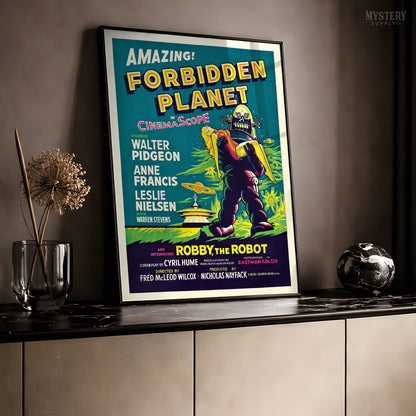 Forbidden Planet 1956 Vintage Science Fiction Movie Poster