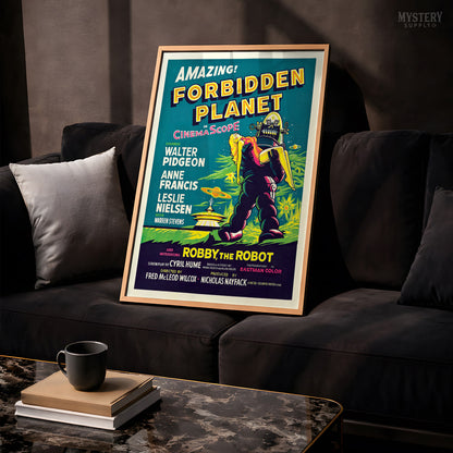 Forbidden Planet 1956 Vintage Science Fiction Movie Poster