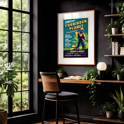 Forbidden Planet 1956 Vintage Science Fiction Movie Poster