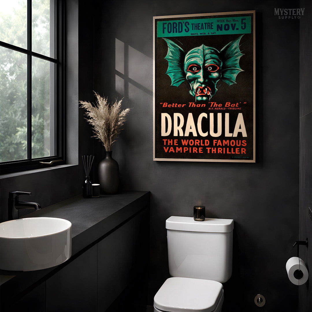 Dracula 1928 Vintage Horror Vampire Monster Movie Poster