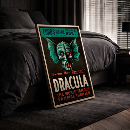 Dracula 1928 Vintage Horror Vampire Monster Movie Poster