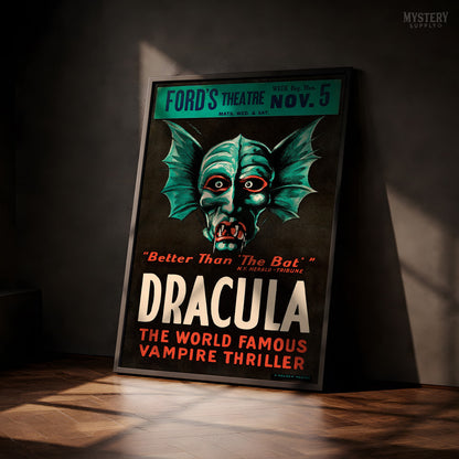 Dracula 1928 Vintage Horror Vampire Monster Movie Poster