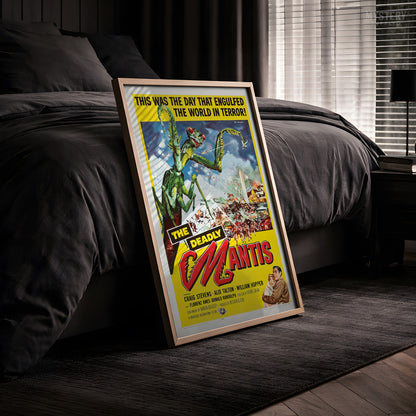 The Deadly Mantis 1957 Vintage Science Fiction Horror Monster Movie Poster