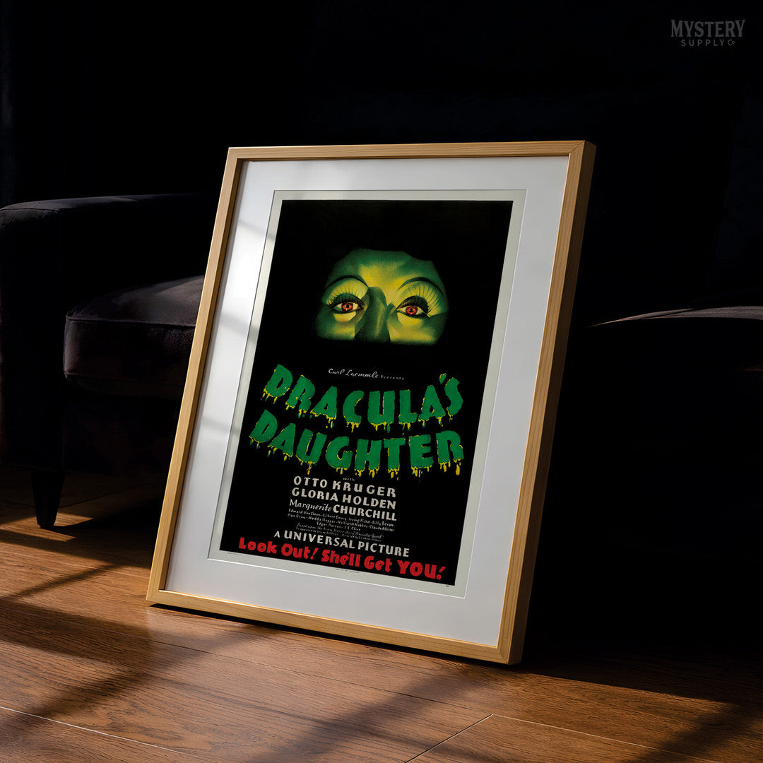 Dracula's Daughter 1936 Vintage Horror Vampire Monster Movie Poster