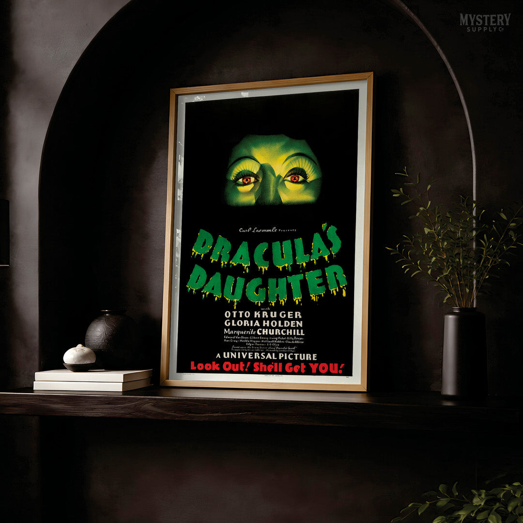 Dracula's Daughter 1936 Vintage Horror Vampire Monster Movie Poster