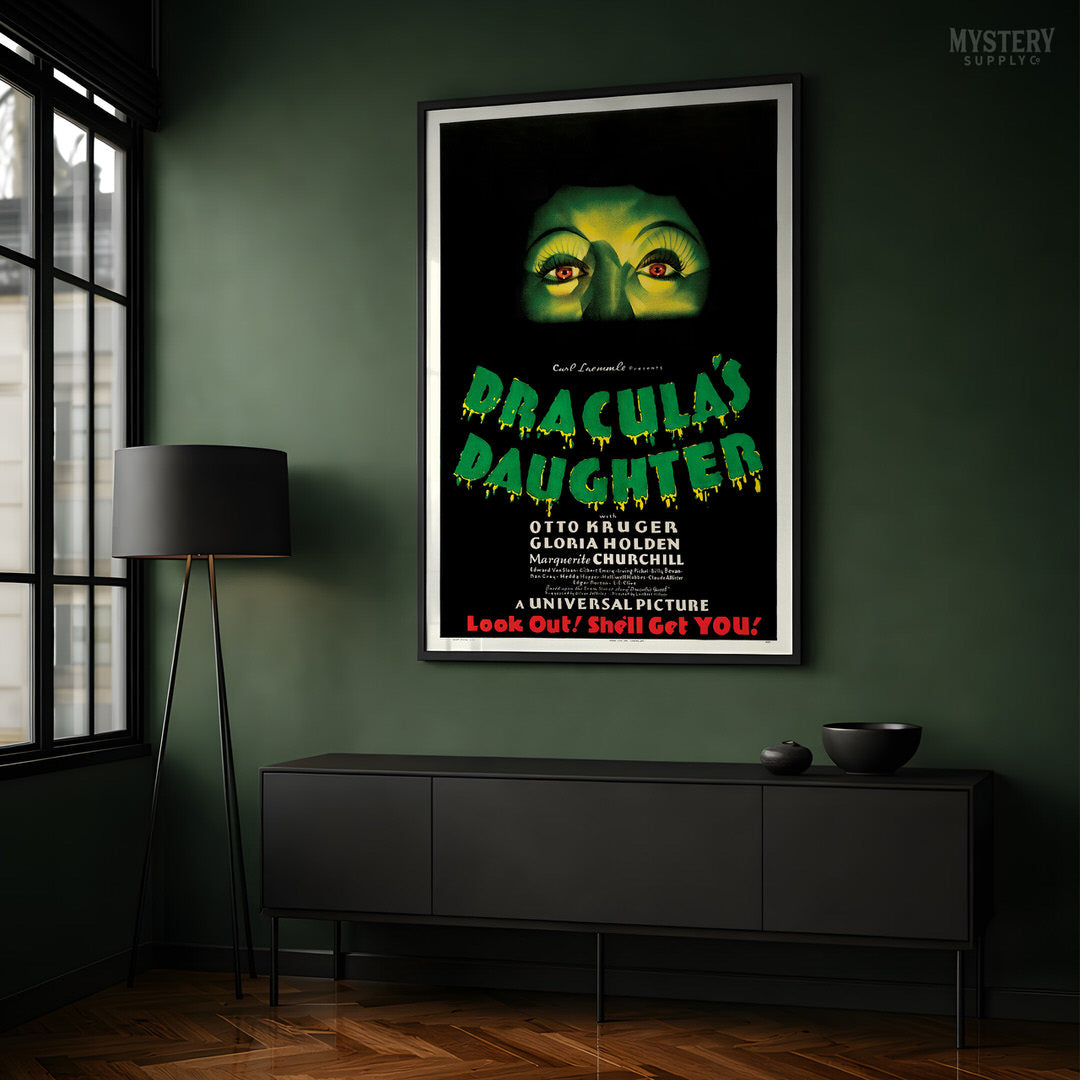 Dracula's Daughter 1936 Vintage Horror Vampire Monster Movie Poster