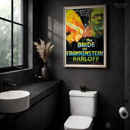 Bride of Frankenstein 1935 Vintage Horror Monster Movie Poster