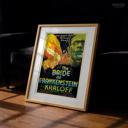 Bride of Frankenstein 1935 Vintage Horror Monster Movie Poster