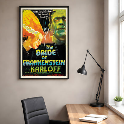 Bride of Frankenstein 1935 Vintage Horror Monster Movie Poster