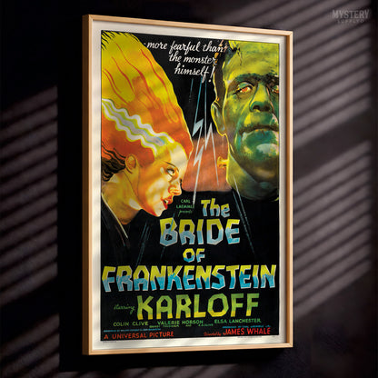 Bride of Frankenstein 1935 Vintage Horror Monster Movie Poster