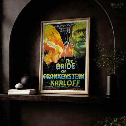 Bride of Frankenstein 1935 Vintage Horror Monster Movie Poster