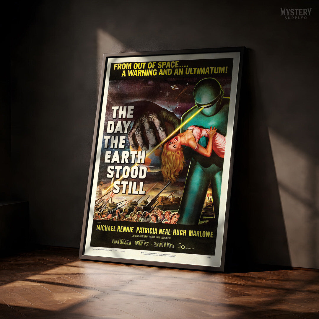 The Day the Earth Stood Still 1951 Vintage Science Fiction Movie Poster