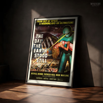 The Day the Earth Stood Still 1951 Vintage Science Fiction Movie Poster