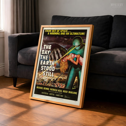 The Day the Earth Stood Still 1951 Vintage Science Fiction Movie Poster